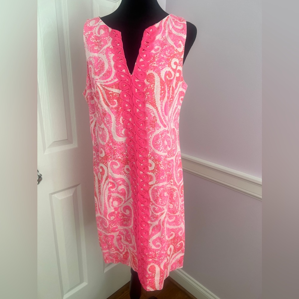 Lily pulitzer white and pink dress